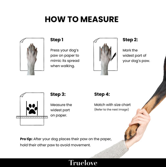 BarkButler x Truelove Dog Shoes, Red - 4 Pack, Waterproof & Windproof, Anti-Slip Pet Shoes, Reflective Stitching, Hook & Loop Fasteners, Breathable Soft-Shell Shoes for Dogs, Size #4