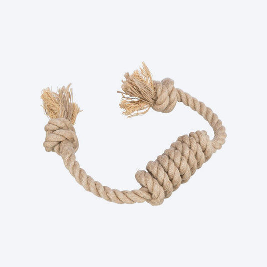 TRIXIE Playing Rope for Dogs is, Material Made of Hemp/Cotton, Soft, Great Dental Health, Durable Toy, and Suitable for Puppies & Dogs of Small & Medium Breed (Playing Rope, 48 Cm)