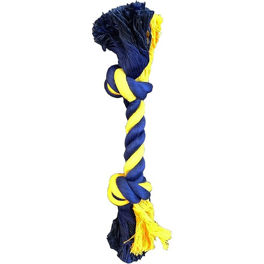 PetSport Twisted Chews Mini Two Knot Rope 8 Inches