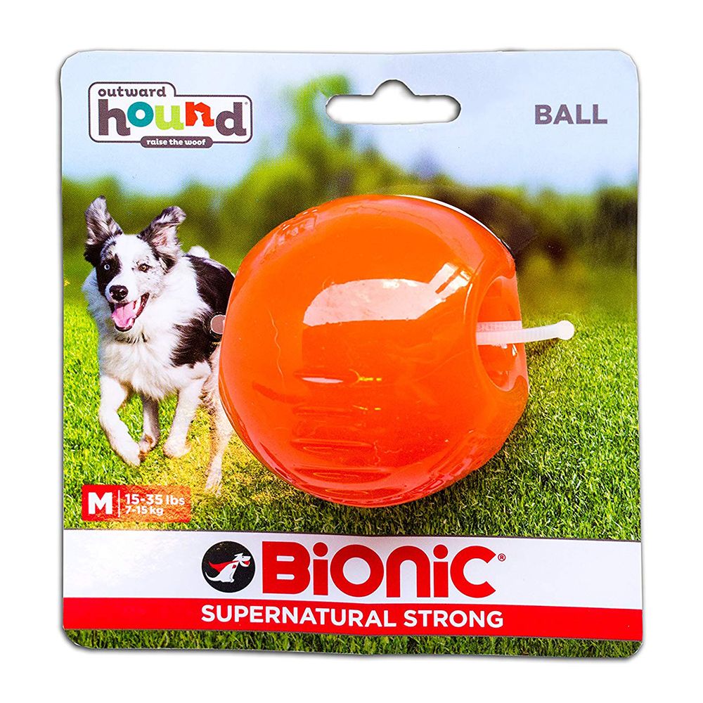 BIONIC Ball Dog Toy, Small - Interactive Dog Chew Toy That Stands Up to The Toughest Chewers, for Dogs up to 20 lbs. (9 kg) 5.8cm