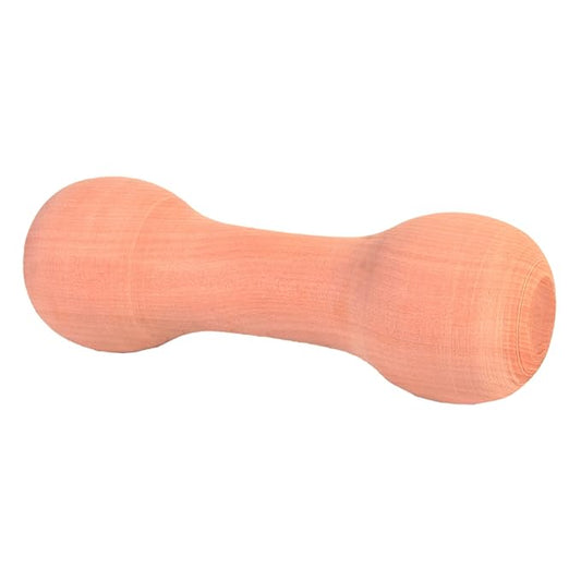 TRIXIE Wooden Retrieving Dumbbell Toy for Dogs and Puppies, Durable, Non-Toxic Chew Toy for All Dog Breeds, Fetch Toy for Training & Play, Keeps Teeth and Gums Healthy Oral Care,15cm, 125 gm