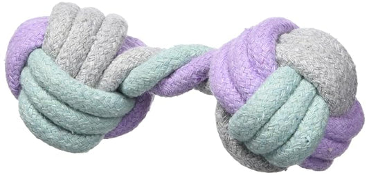 TRIXIE Dog Chew Toy, Rope Dumbbell 15cm, Junior Dogs