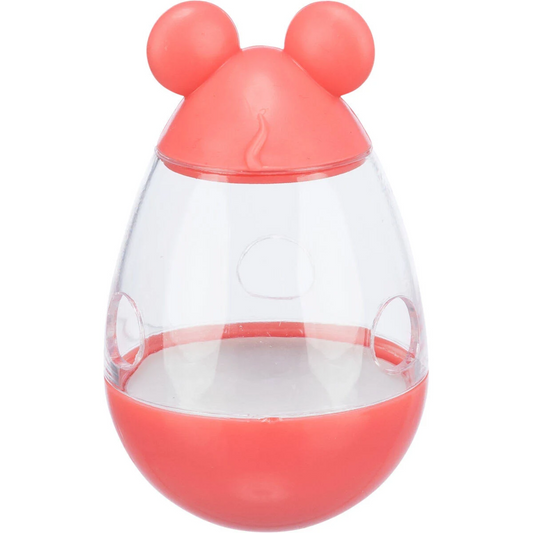 TRIXIE Mouse Shape Treats Dispenser for Dog and Cats, Pet Interactive and Training Toy, Plastic/Silicone Material, 9cm, Get Any 1 Color