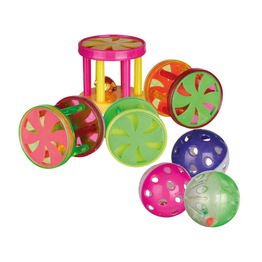 Trixie Ball/roll, Plastic Toy for Cats for Training and Playing Purpose Making Them Active and Healthy