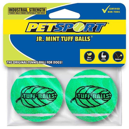 PetSport:- Jr. Mint Tuff Ball Toy for Dogs, 1.8" | Ball Toys for Dogs, Ideal for Aggressive Chewers (2-Pack)