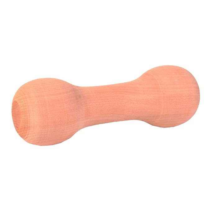 TRIXIE Wooden Retrieving Dumbbell Toy for Dogs and Puppies, Durable, Non-Toxic Chew Toy for All Dog Breeds, Fetch Toy for Training & Play, Keeps Teeth and Gums Healthy Oral Care,15cm, 125 gm